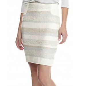 Kiind Of Knitted Pencil skirt with Silver and gold details NWOT